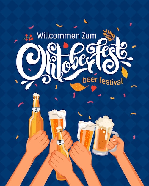 Oktoberfest-Feier-Hintergrund-Design