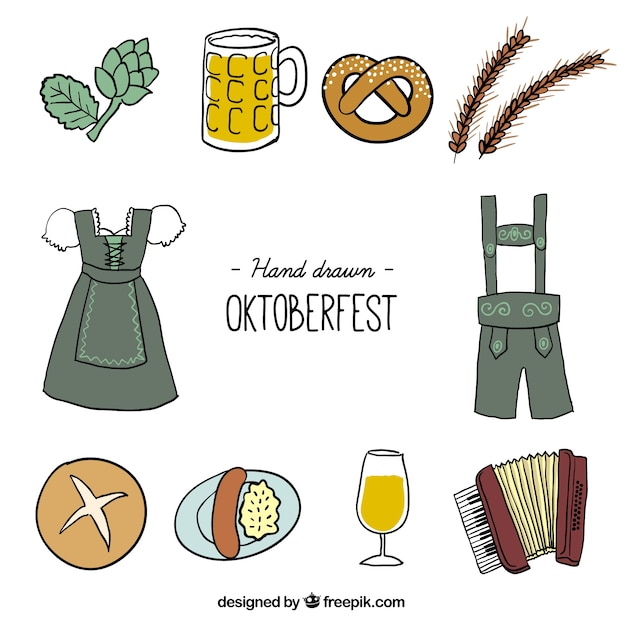 Vektor oktoberfest icon collection