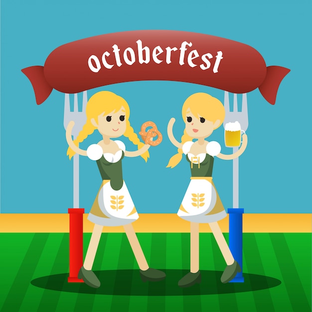 Vektor oktoberfest-illustration