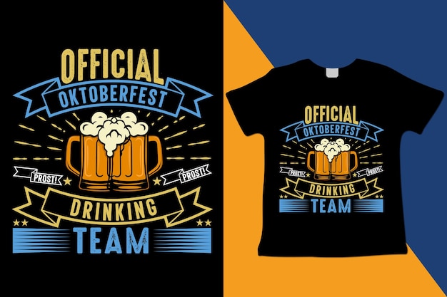 Oktoberfestlustige TShirtDesigns Premium Vektor