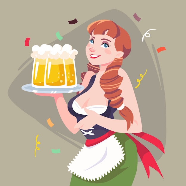 Oktoberfest-Mädchen