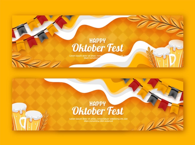 Vektor oktoberfest-social-media-beitrag oder flyer-werbevorlage