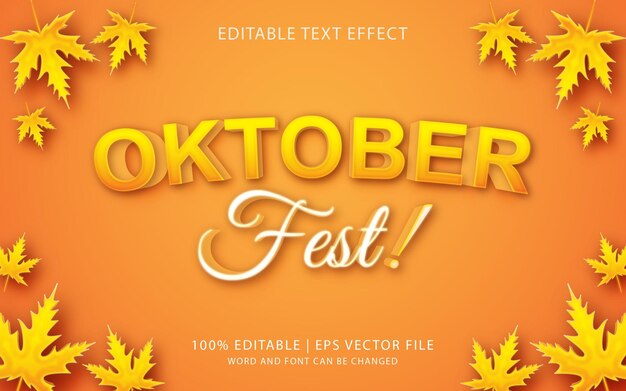 Oktoberfest, Textstil 3. Stilkombination gelber Farbeffekt