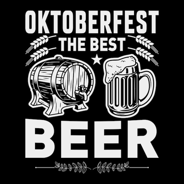 Oktoberfest-typografie-t-shirt-design