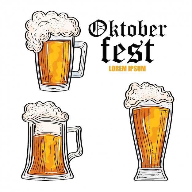 Oktoberfestfest mit Bier