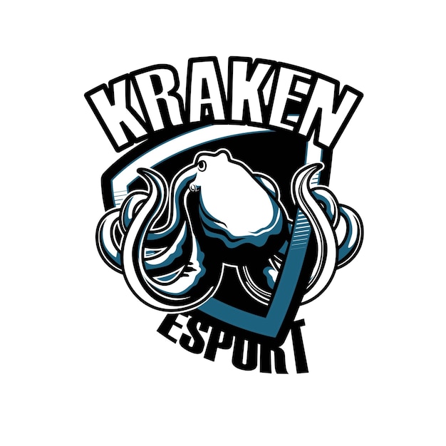 Oktopus-esport-logo-illustrationsvektordesign