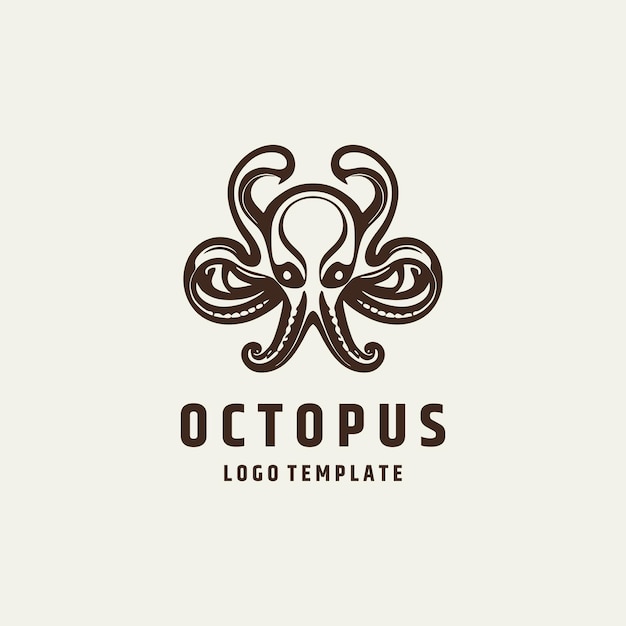 Oktopus-Logo-Design-Vektor-Illustration