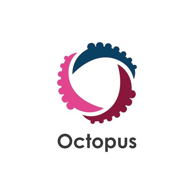 Oktopus-logo-illustrationsvektorvorlage