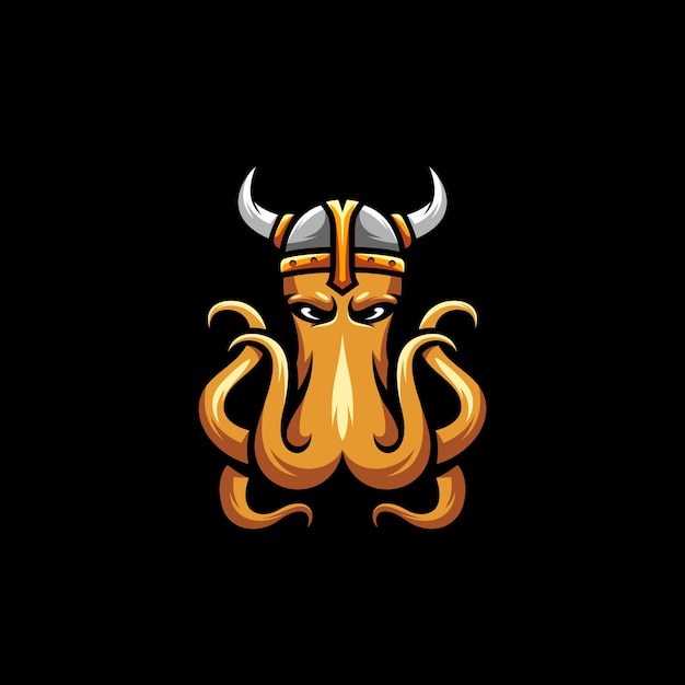 Oktopus-maskottchen-design