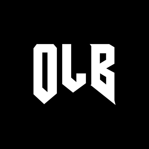 OLB Buchstaben-Logo-Design für Technologie-Unternehmen OLB Logo-Design schwarz-weiße Farbkombination OLB Logo OLB Vektor OLB Design OLB Ikon OLB Alphabet OLB Typografie Logo Design