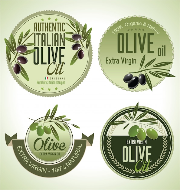 Olive goldene etiketten