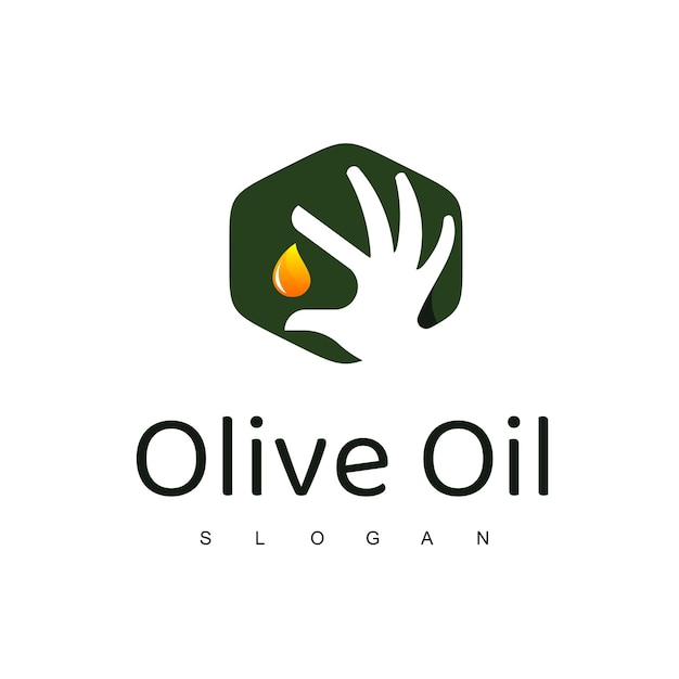 Olivenöl-logo-design-vorlage