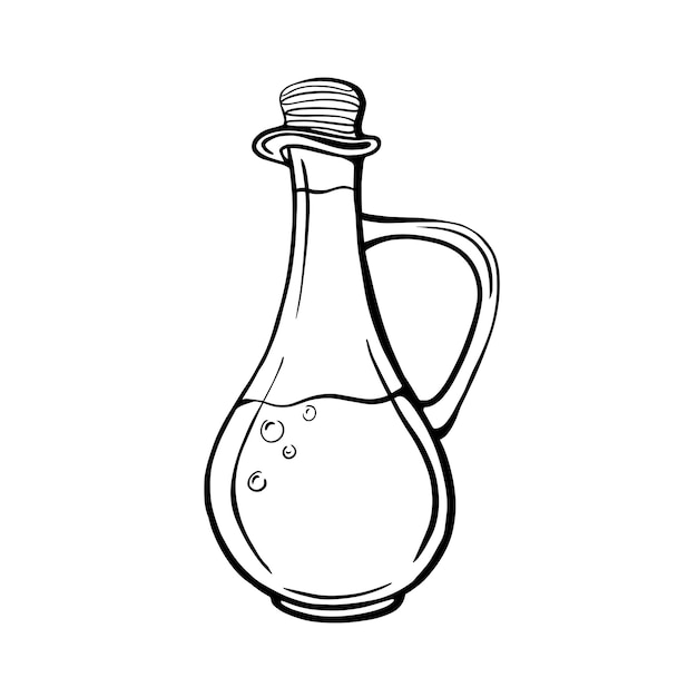 Olivenölflasche vektorillustration