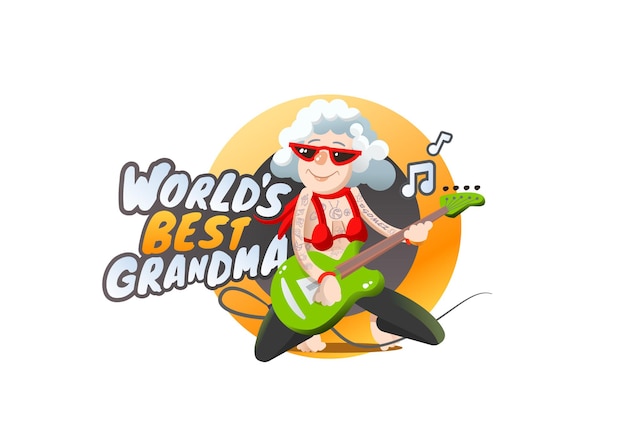 Oma spielt gitarre