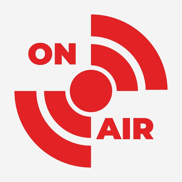 Vektor on-air-schild-logo