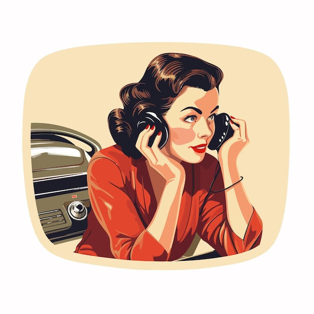 One_person_calling_by_vintage_telephone_sticker