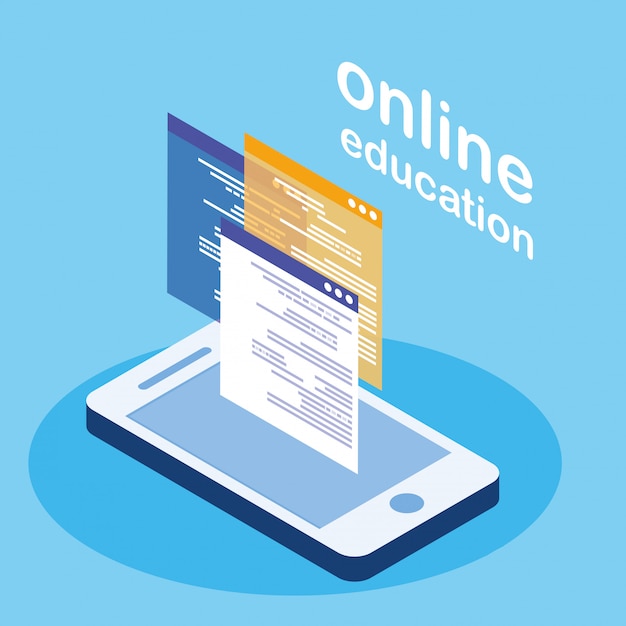 Online-bildung mit smartphone