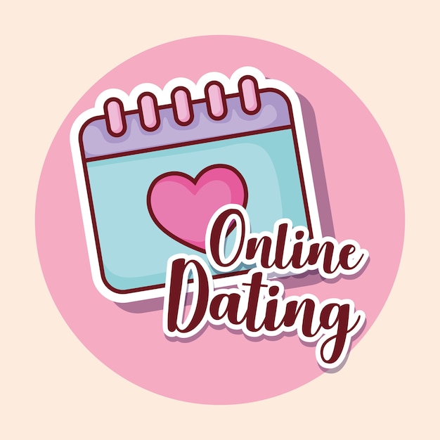 Online-Dating-Design mit Kalender