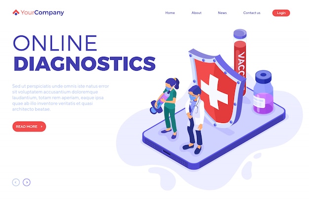 Online-diagnose-landingpage