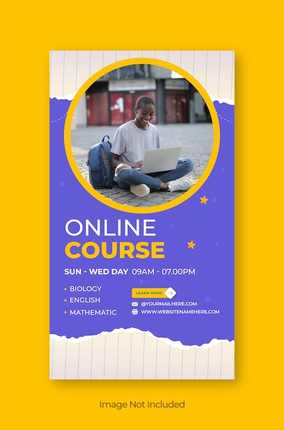 Online-Kurs Instagram-Geschichten-Post-Design