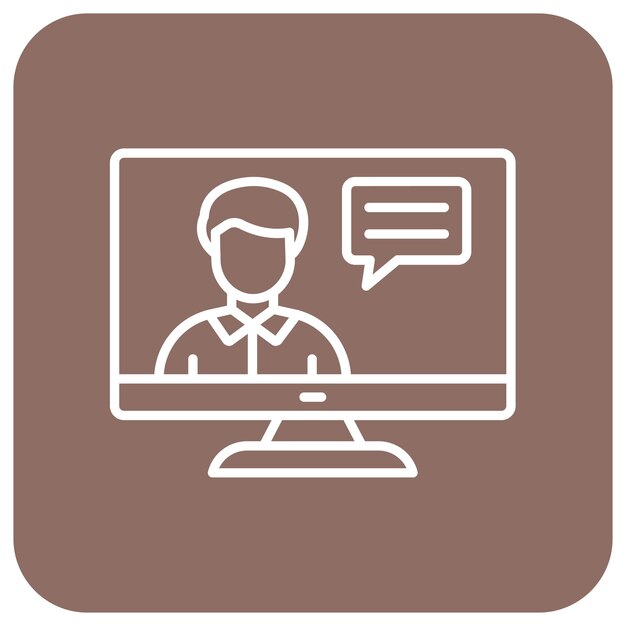 Online-Lektion Vektor-Symbol kann für das Lernen Iconset verwendet werden