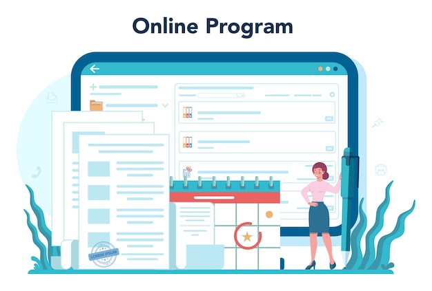 Online-Plattform-Banner-Vorlage