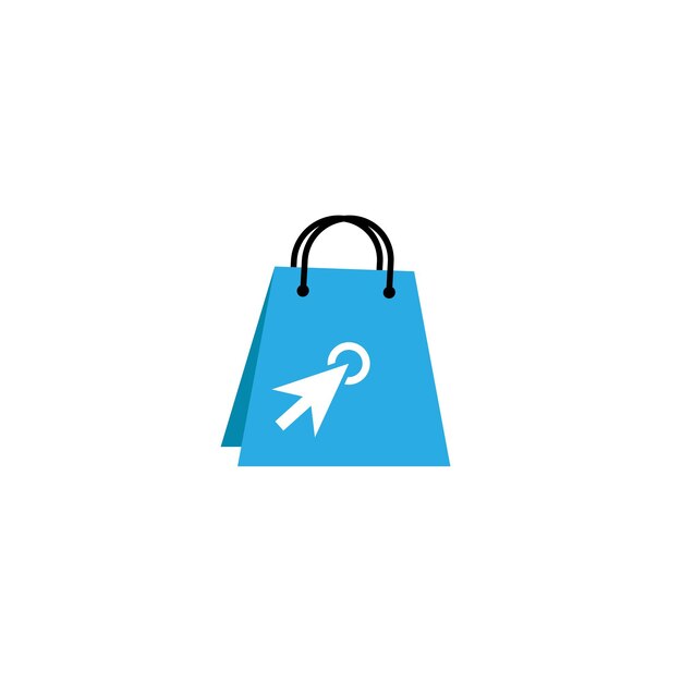 Vektor online-shop-logo-technologie-symbol-design-vektor-einzelhandel-web-markt-kauf