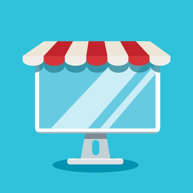 Online-Shopping auf Anwendungskonzept, digitales Online-Marketing