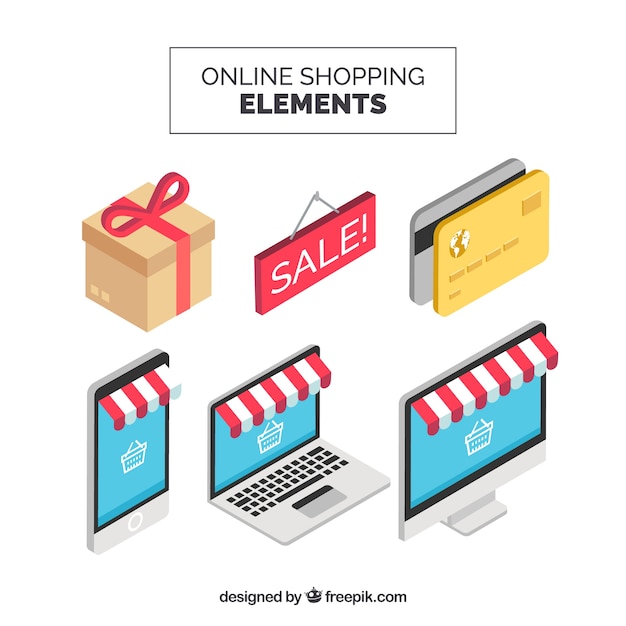 Online-shopping-elemente