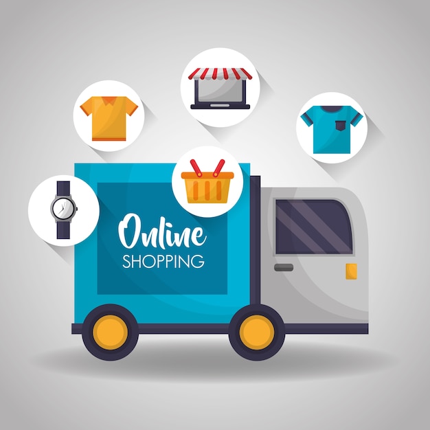 Online-shopping-karte