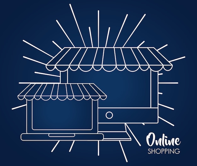 Online-Shopping-Karte