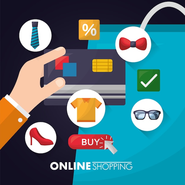 Online-shopping-karte