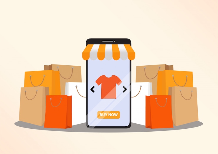Vektor online-shopping-konzept