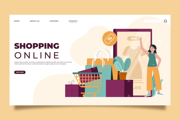 Online-shopping-landingpage