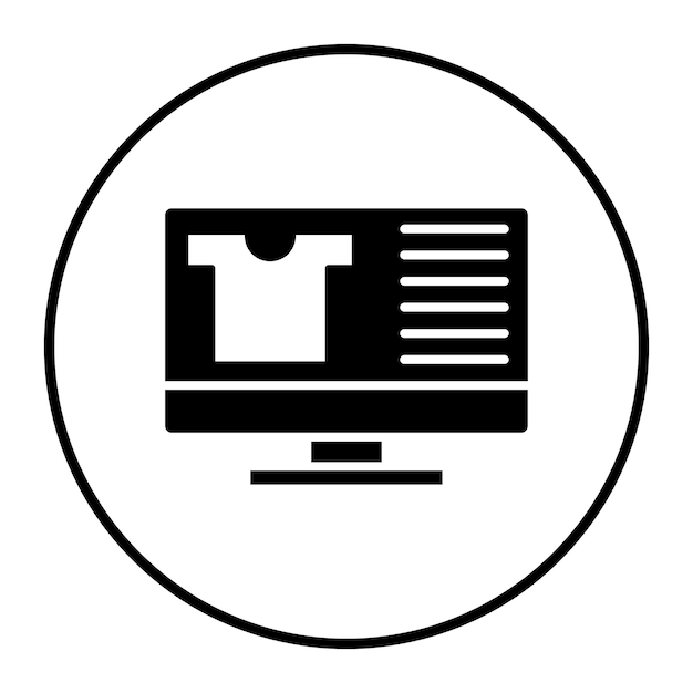 Online-Vektorillustration des Produkts