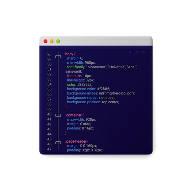 Online-Windows-Site mit Codevorlage