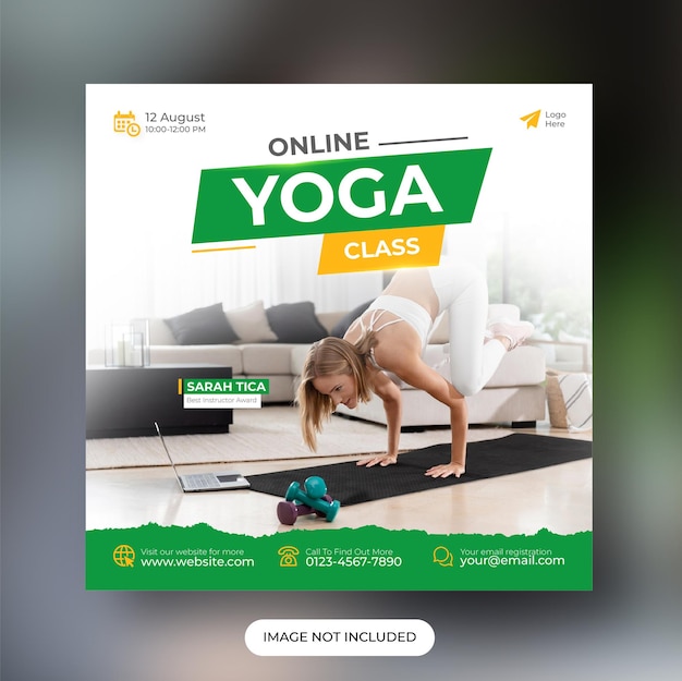 Online-Yoga-Kurs-Social-Media-Beitragsvorlage