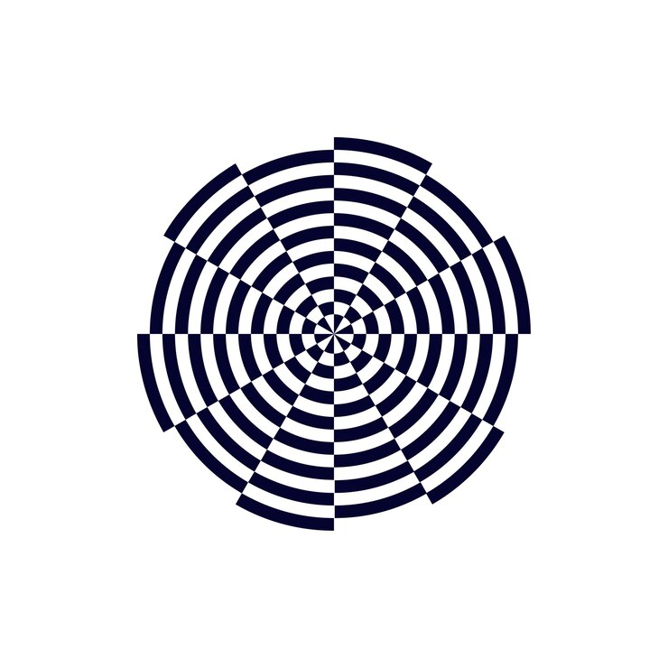 Op-Art-Illustration