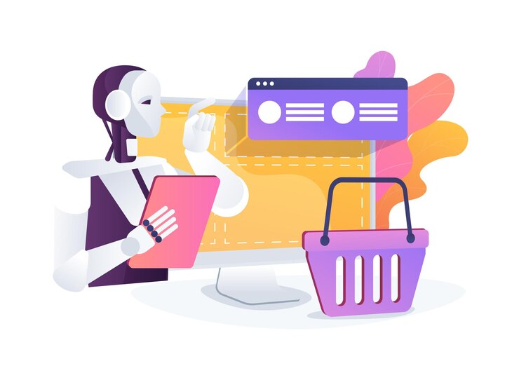 Vektor optimierte suche und navigation abstraktes konzept vektor-illustration e-commerce verbesserung des benutzers