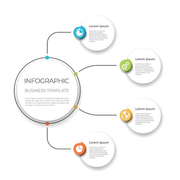 Optionen für business-infografik-vorlagen.