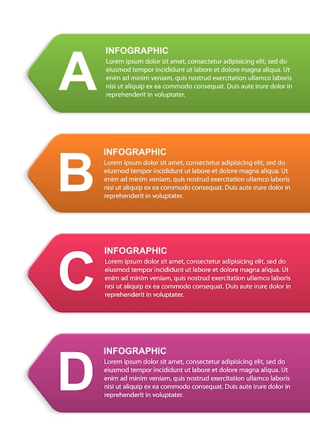 Optionen Infografik Design-Vorlage.