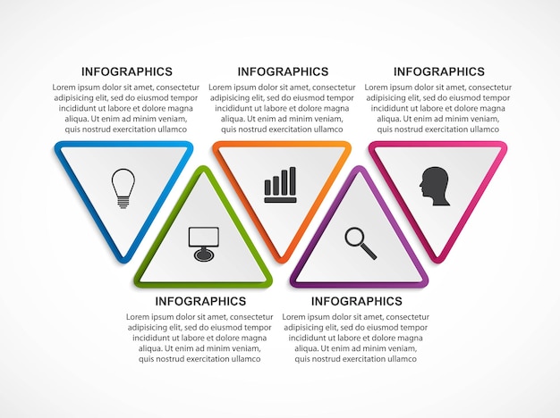 Optionen Infografiken Vorlage.