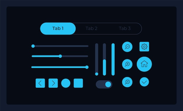 Vektor optionen verwalten ui-elemente-kit