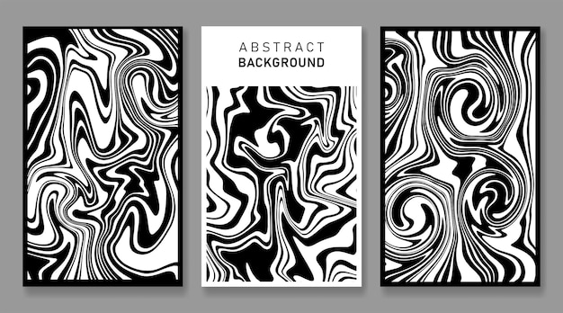 optische Kunst abstrakter Hintergrund verflüssige Linien Design abstraktes Wellenposter