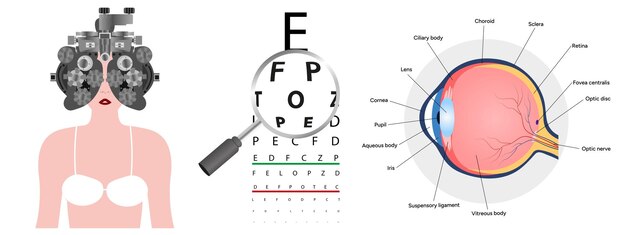 Optometrie Gesundheit der Augen Sehuntersuchung Diagnose