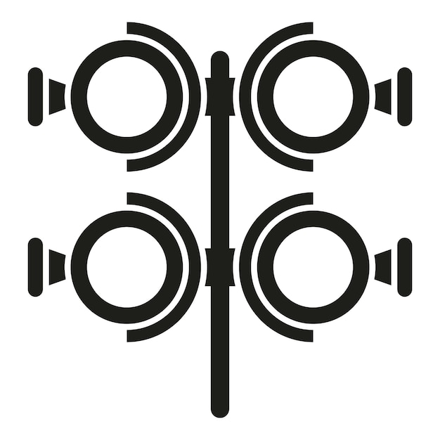 Optometrie-symbol einfacher vektor augentest gesundheitsarzt