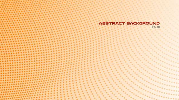 Orange abstrakter Gradient-Hintergrund mit Polkadot-Muster für Hintergrund oder Präsentation