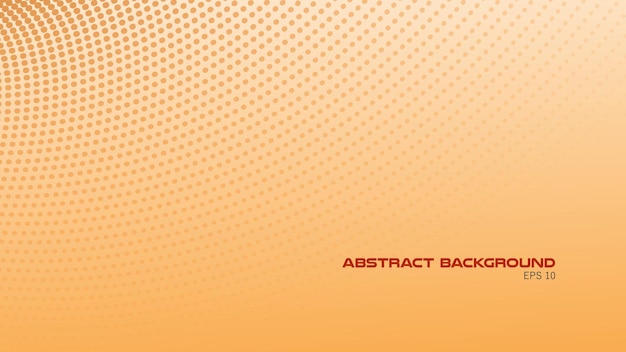 Orange abstrakter Gradient-Hintergrund mit Polkadot-Wellenmuster für Hintergrund oder Präsentation