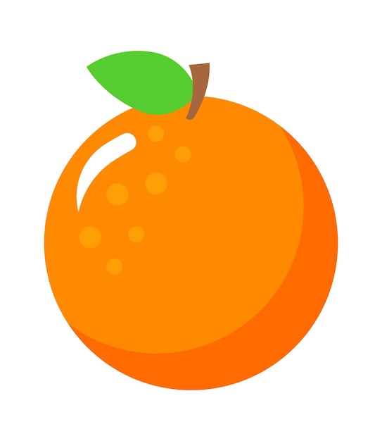 Orange exotische frucht-vektor-illustration