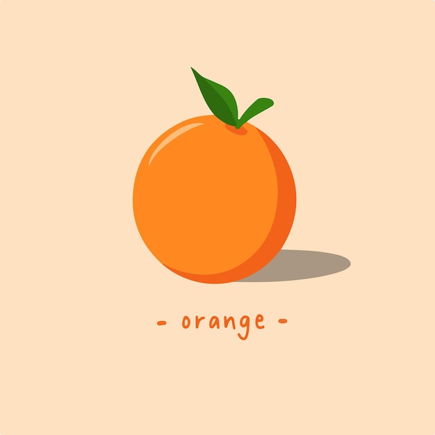 Orange frucht symbol gesundes essen vektor illustration